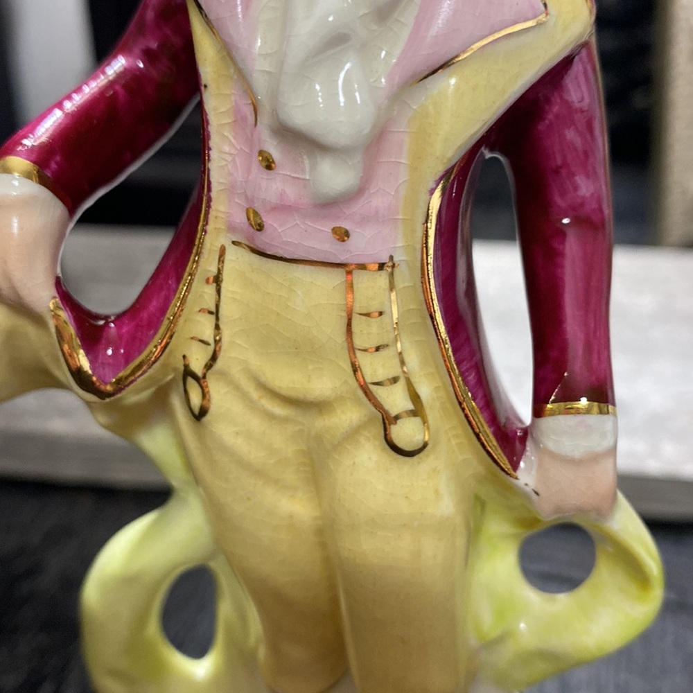 Vintage Coventry Figurine of Gentleman in Pink Jacket and Yellow Trousers! - Picture 7 of 7